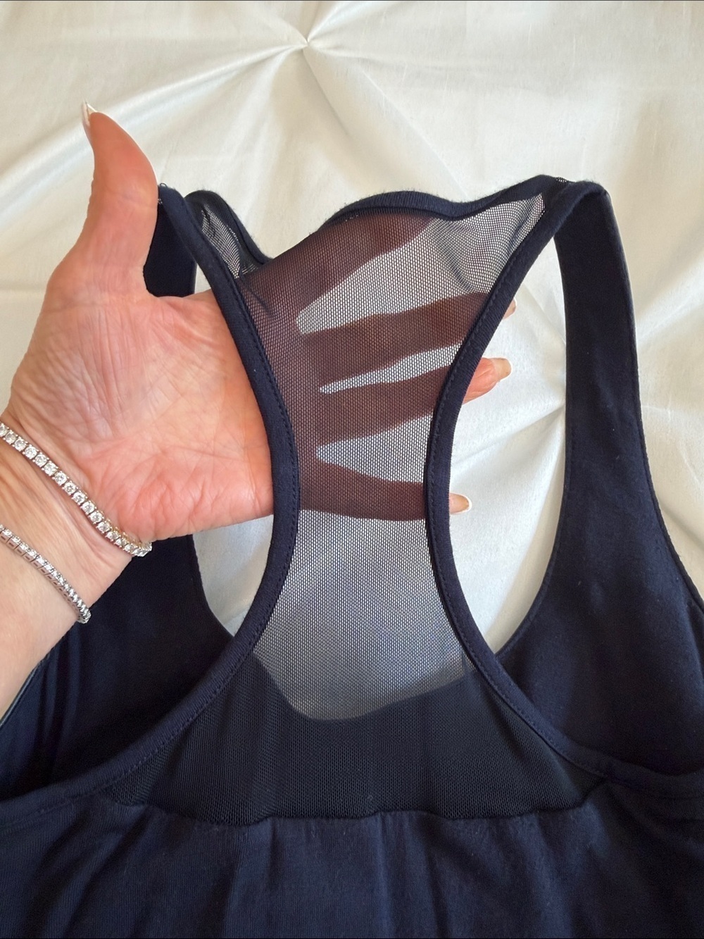 Bailey44 Navy Leather Racerback Tank Top Size XS - Picture 4 of 7